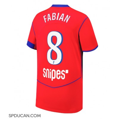 Muški Nogometni Dres Paris Saint-Germain Fabian Ruiz #8 Rezervni 2025-26 Kratak Rukav Muški Nogometni Dres Paris Saint-Germain Fabian Ruiz #8 Rezervni 2025-26 Kratak Rukav